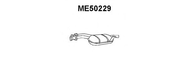 Средний глушитель выхлопных газов ME50229