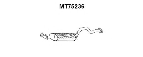 Глушитель выхлопных газов конечный MT75236