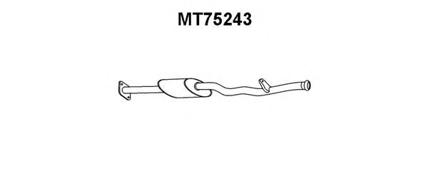 Предглушитель выхлопных газов MT75243