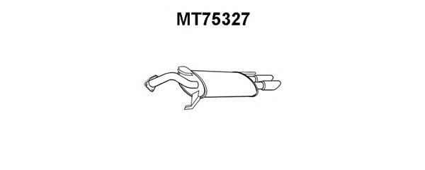 Глушитель выхлопных газов конечный MT75327