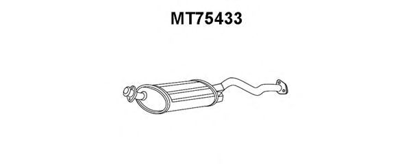 Глушитель выхлопных газов конечный MT75433