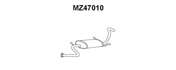 Глушитель выхлопных газов конечный MZ47010