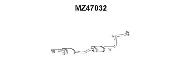 Предглушитель выхлопных газов MZ47032