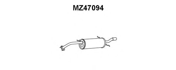 Глушитель выхлопных газов конечный MZ47094