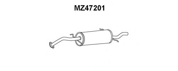 Глушитель выхлопных газов конечный MZ47201