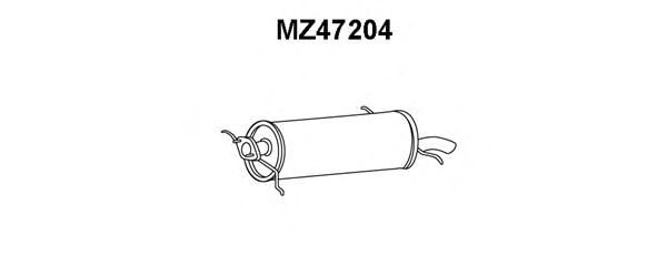 Глушитель выхлопных газов конечный MZ47204