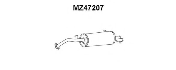 Silenziatore posteriore MZ47207
