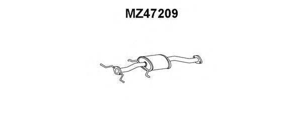 Panela de escape dianteira MZ47209