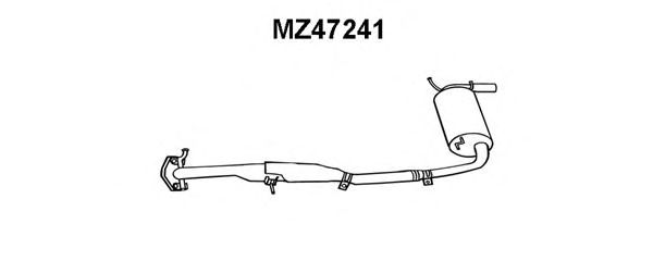 Silencieux arrière MZ47241