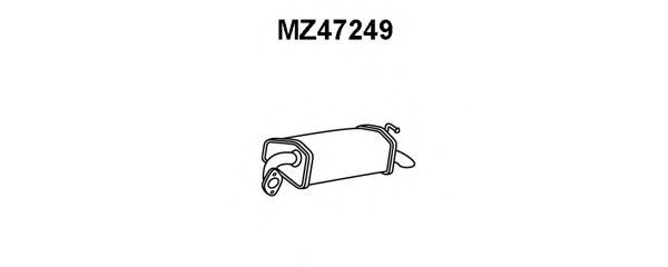 Глушитель выхлопных газов конечный MZ47249