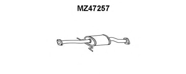 Средний глушитель выхлопных газов MZ47257