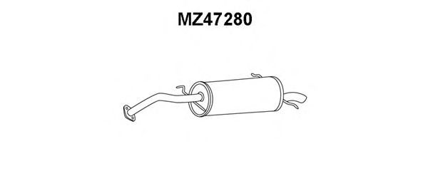 Silenziatore posteriore MZ47280