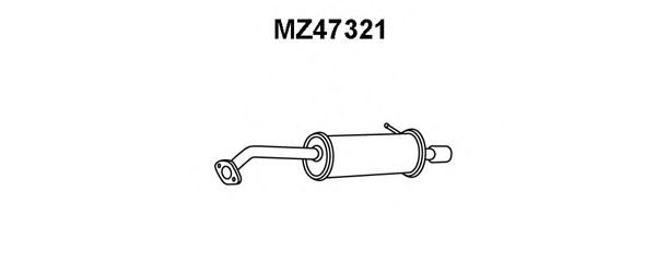 Глушитель выхлопных газов конечный MZ47321