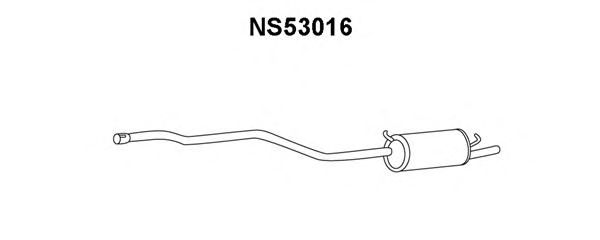 Bakre ljuddämpare NS53016
