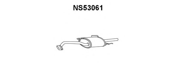 Глушитель выхлопных газов конечный NS53061