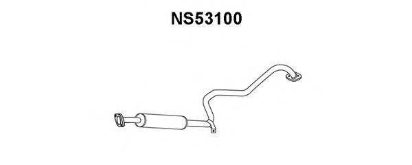 Средний глушитель выхлопных газов NS53100