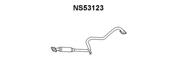 Средний глушитель выхлопных газов NS53123
