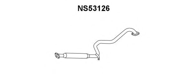 Средний глушитель выхлопных газов NS53126