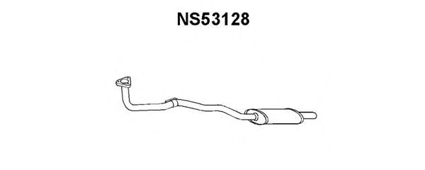 Panela de escape dianteira NS53128