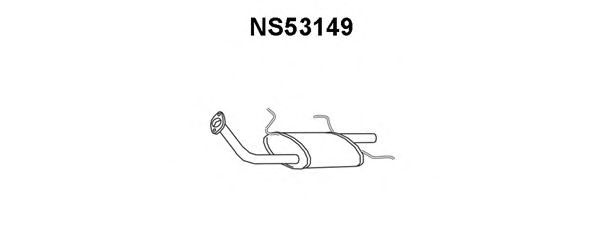 Глушитель выхлопных газов конечный NS53149