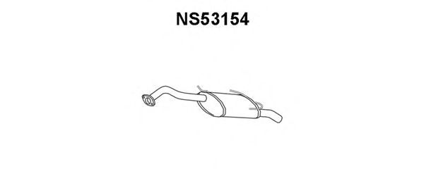 Глушитель выхлопных газов конечный NS53154