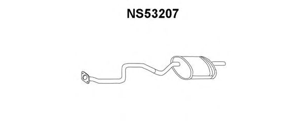 Глушитель выхлопных газов конечный NS53207