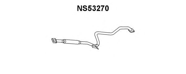 Средний глушитель выхлопных газов NS53270