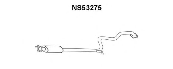 Средний глушитель выхлопных газов NS53275