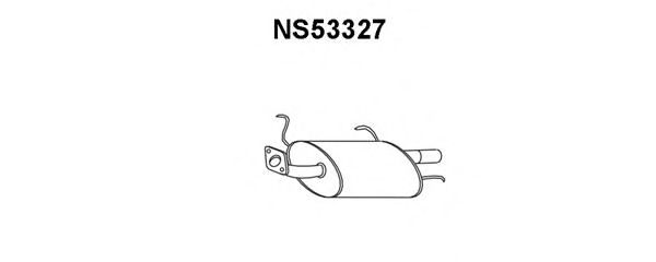 Глушитель выхлопных газов конечный NS53327