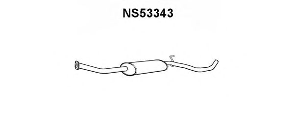 Средний глушитель выхлопных газов NS53343
