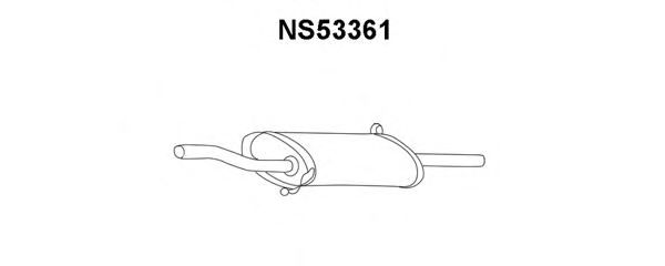 Глушитель выхлопных газов конечный NS53361