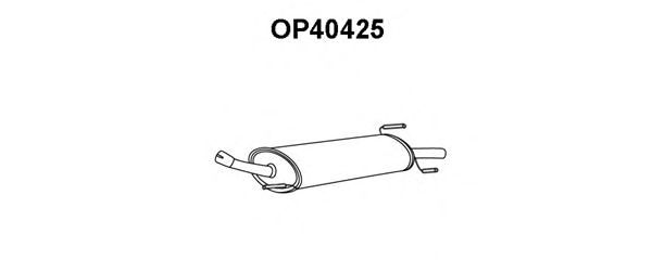 Глушитель выхлопных газов конечный OP40425