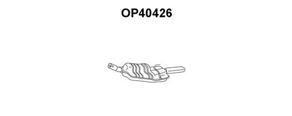 Глушитель выхлопных газов конечный OP40426
