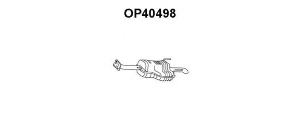 Глушитель выхлопных газов конечный OP40498