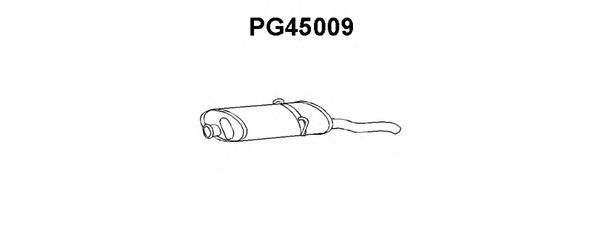 Глушитель выхлопных газов конечный PG45009
