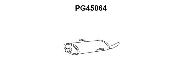 Silenziatore posteriore PG45064