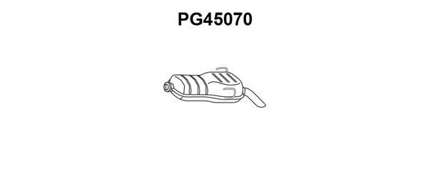 Глушитель выхлопных газов конечный PG45070