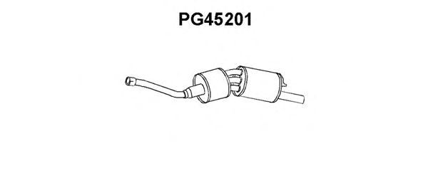 Глушитель выхлопных газов конечный PG45201