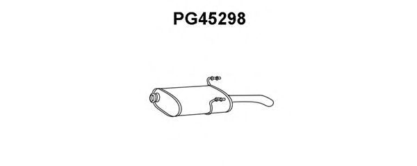 Глушитель выхлопных газов конечный PG45298