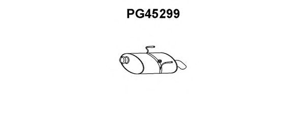Глушитель выхлопных газов конечный PG45299