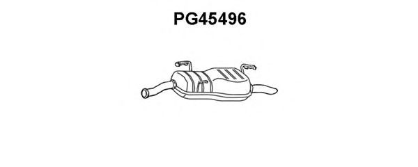 Silenziatore posteriore PG45496