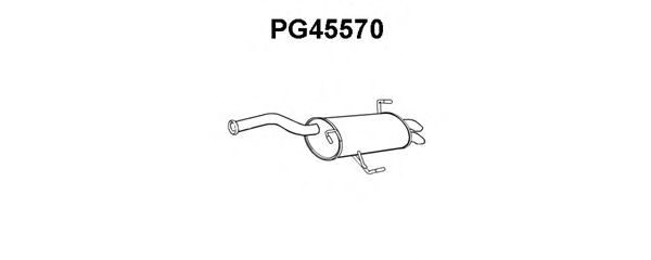 Silenziatore posteriore PG45570