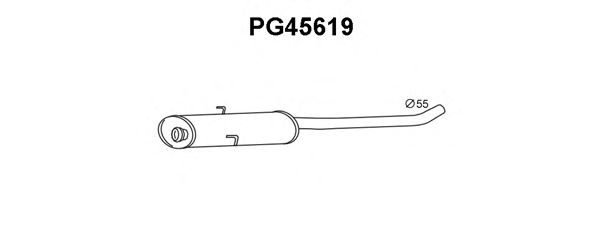 Silenciador posterior PG45619