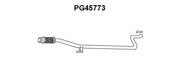 Σωλήνας εξάτμισης PG45773