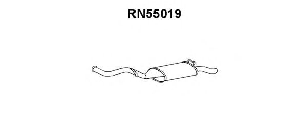 Глушитель выхлопных газов конечный RN55019