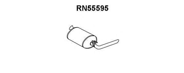 Глушитель выхлопных газов конечный RN55595
