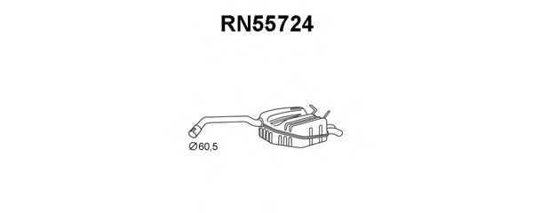 Silenciador posterior RN55724