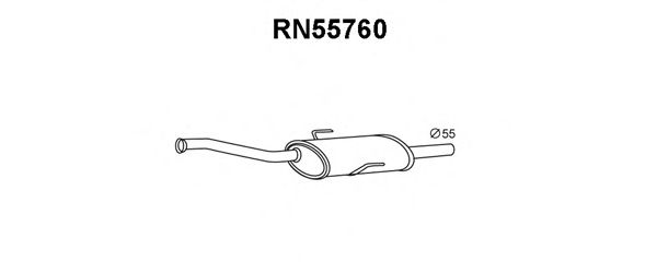 Silenciador posterior RN55760