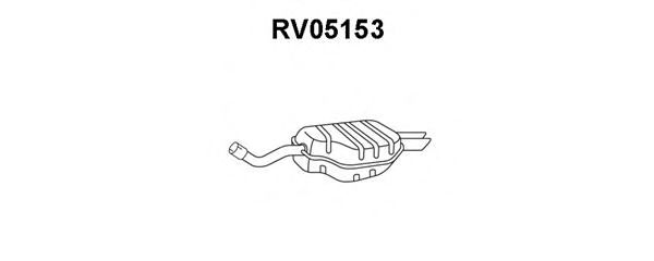 Глушитель выхлопных газов конечный RV05153