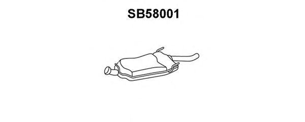 Глушитель выхлопных газов конечный SB58001
